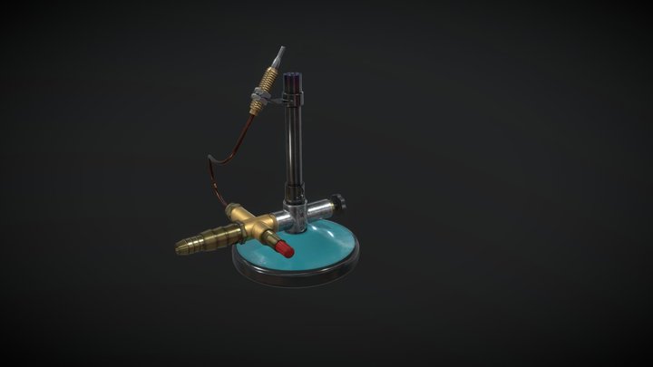 Bunsen Burner – Game Ready 3D Model