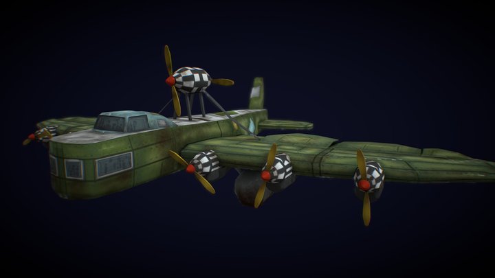 Rustairborn_DAE_Airoplane 3D Model