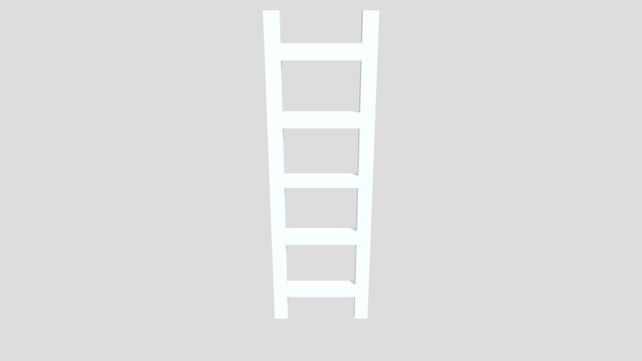 Low Poly Ladder 3D Model
