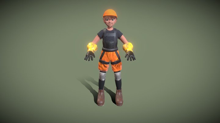 Character/Lowpoly/NoPose 3D Model