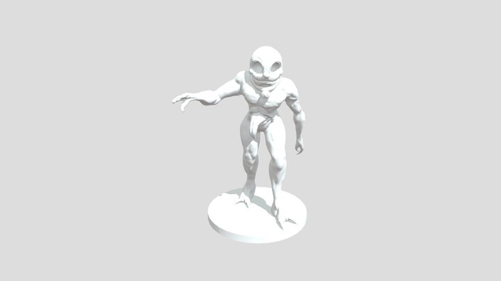 Creepy Doraemon 3D Model