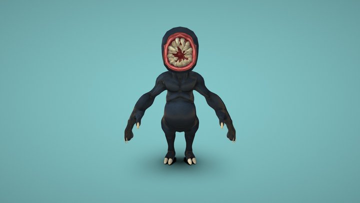 Snaggletooth Monster 3D Model