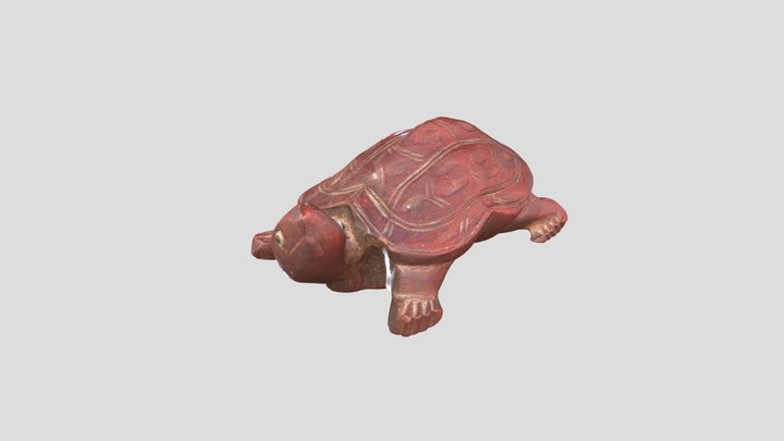 Tortuga de madera 3D Model