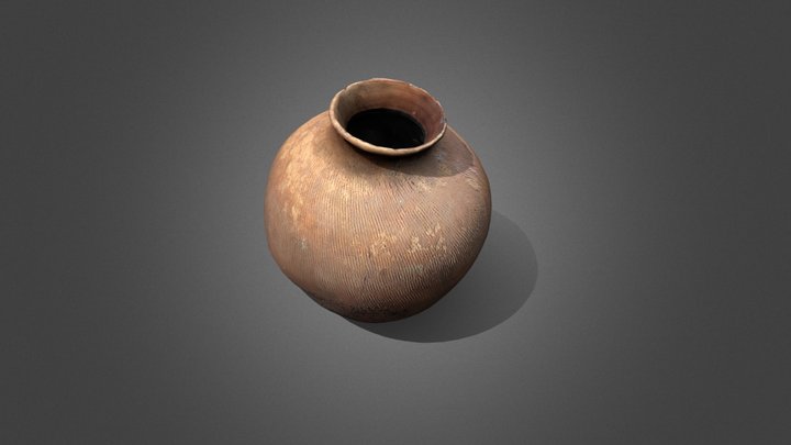clay pot (photoscanned and remeshed) 3D Model