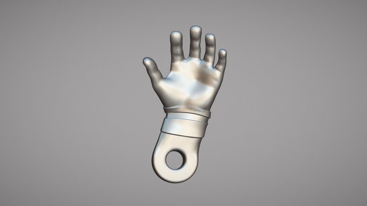 Hand Shape Trinket 3D Model