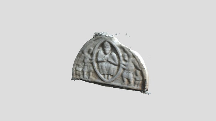 Tímpano Medieval Moaña (Pontevedra) 3D Model