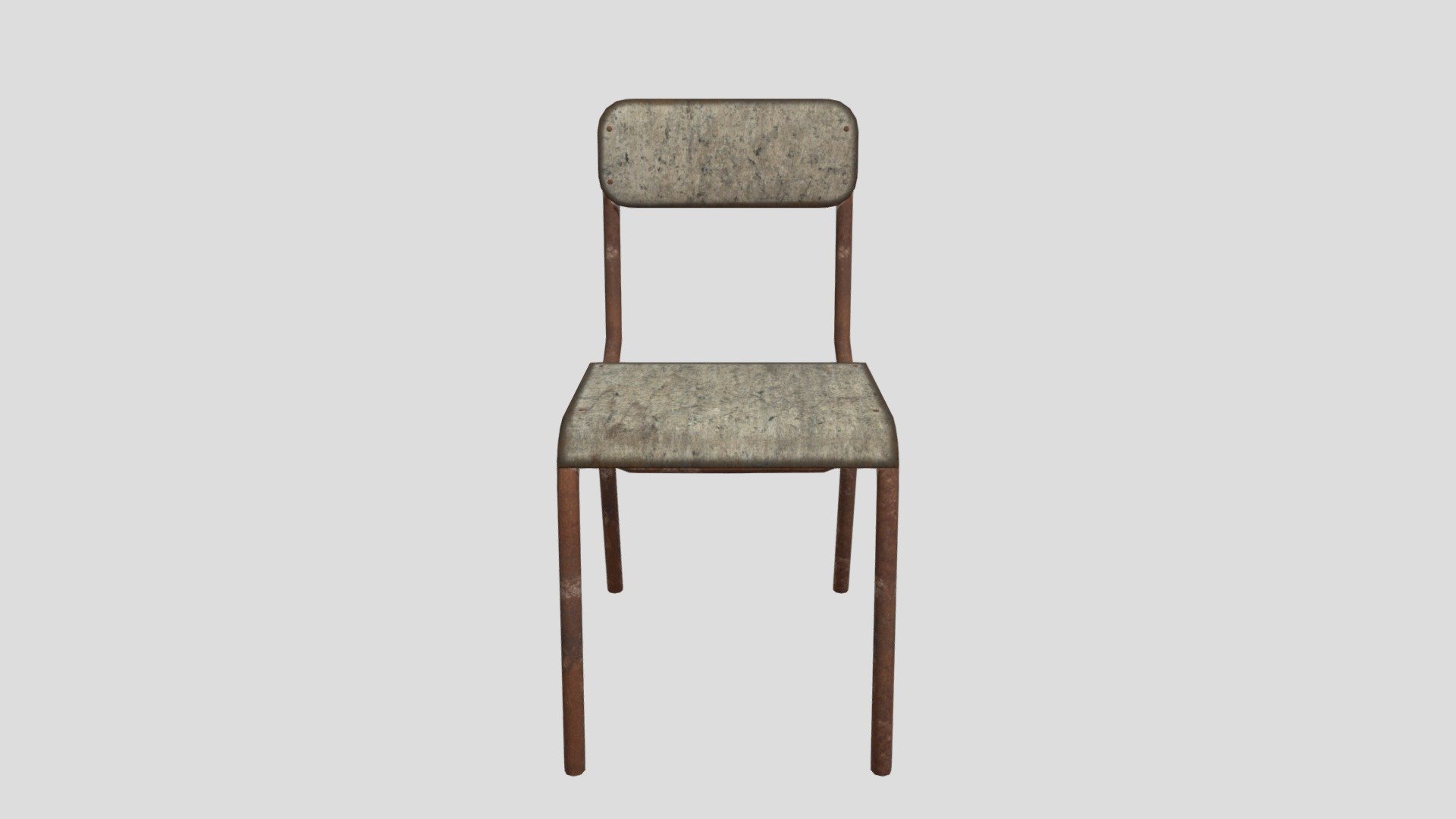 Old Rusty School Chair