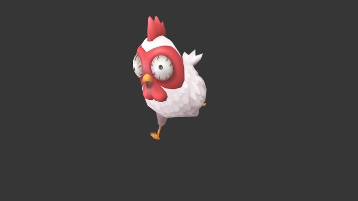 Running Mad Cock 3D Model