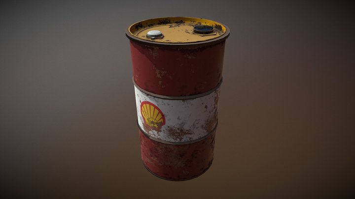 Oil Barrel HP 3D Model