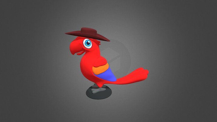 Bird parrot model 3D ready printer 3D 3D Model