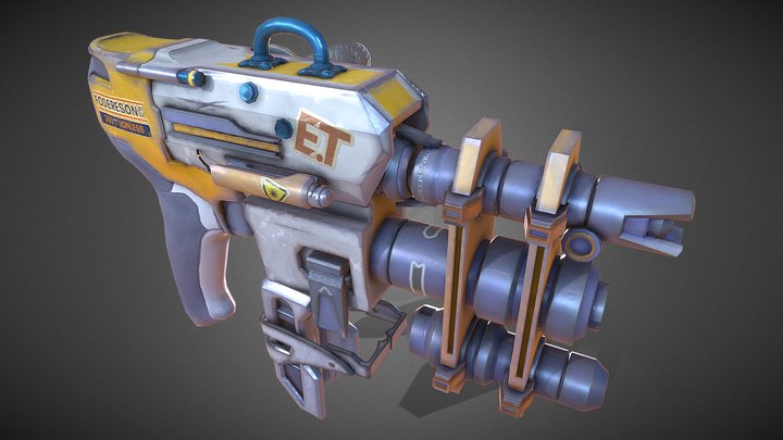 Stylized Space Mining Laser | Student Project 3D Model