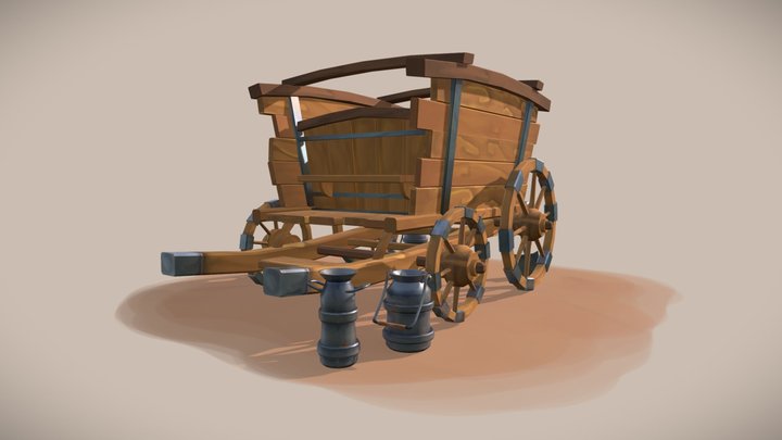 [Student Work] Milky Cart 3D Model