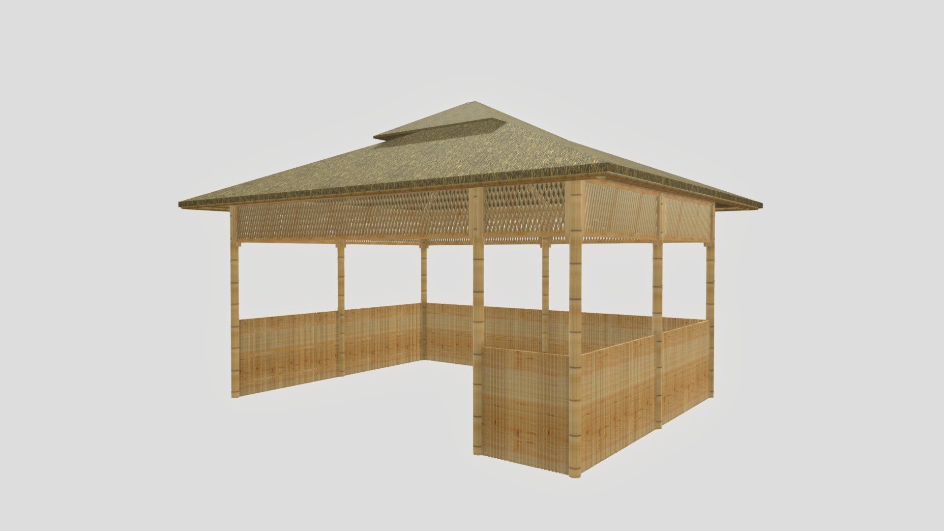 NIPA HUT (revised) - 3D model by Angelica (@nglcargnte) [2b4199c ...