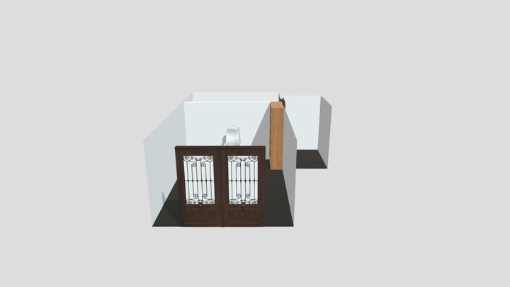 Basement Office 3D Model
