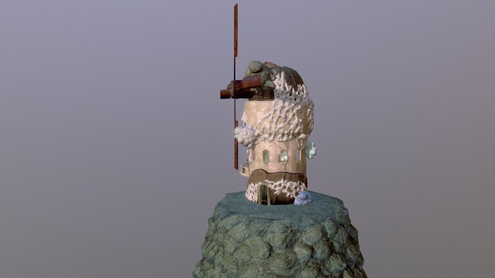 Decimated Windmill 3D Model