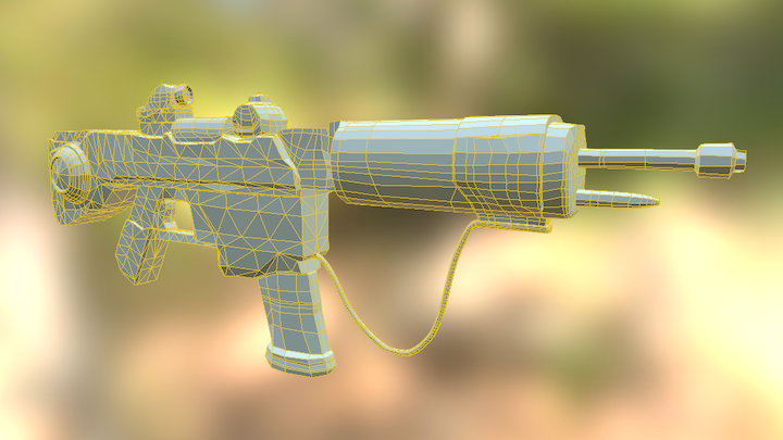 Sci Fi Weapon - Retropo 3D Model