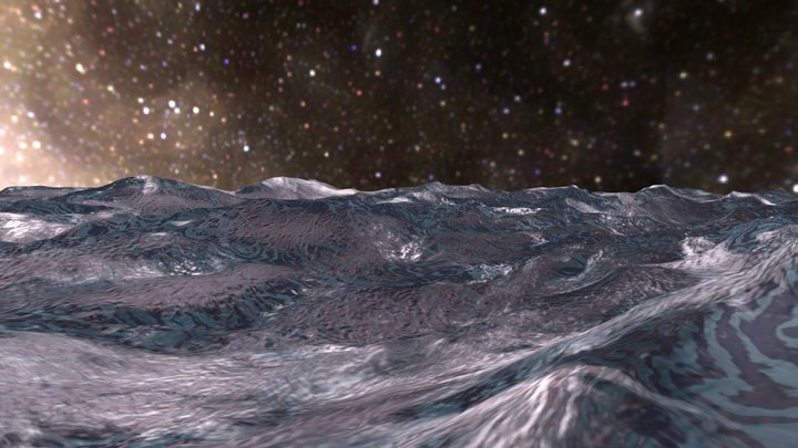 Big Churning Ocean Waves  Free 3D Model