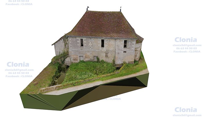 Moulin des roches (Chemillé sur Indrois) 3D Model