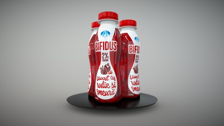 Yogurt - Monor Bifidus 3D Model