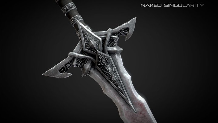 Royal knight sword -Medieval dark fantasy weapon 3D Model