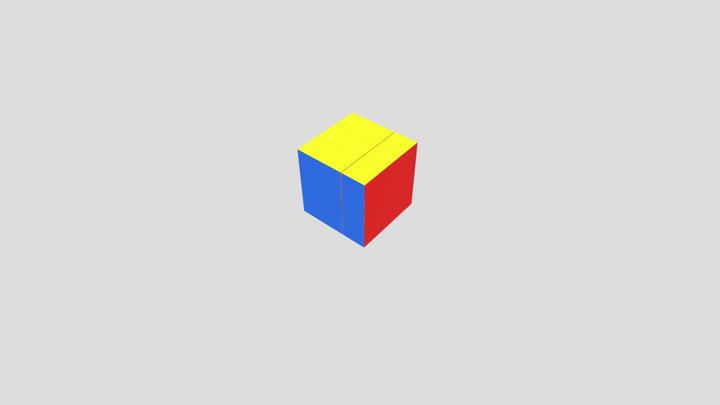 rubick cube 3x3 3D Model