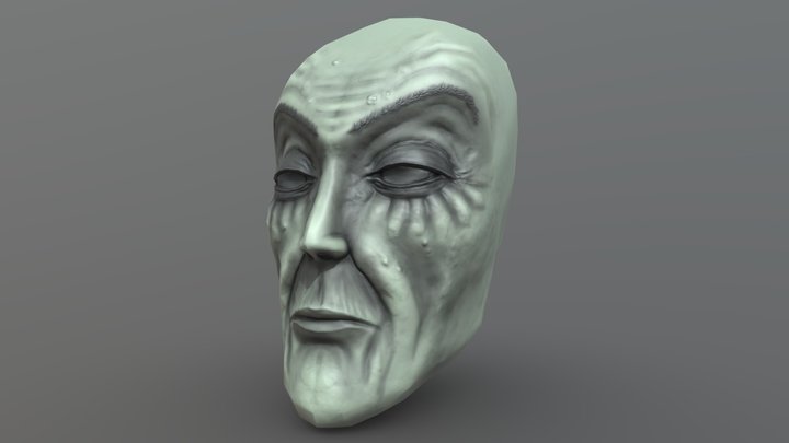 Darkelf Head 3D Model