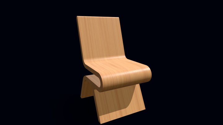 Wood Chair Model 3D Model