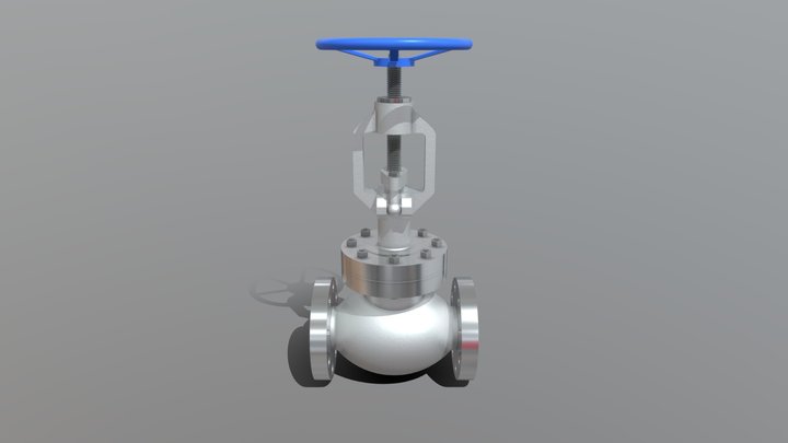 4 Global Ball Valve 3D Model