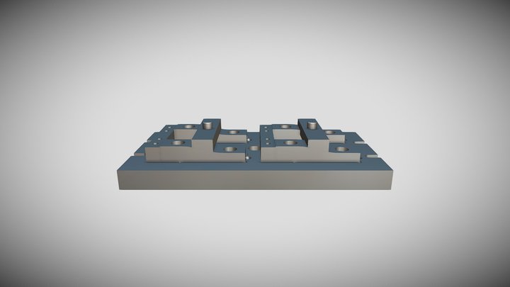 CNC FREZE FIKSTURU 3D Model