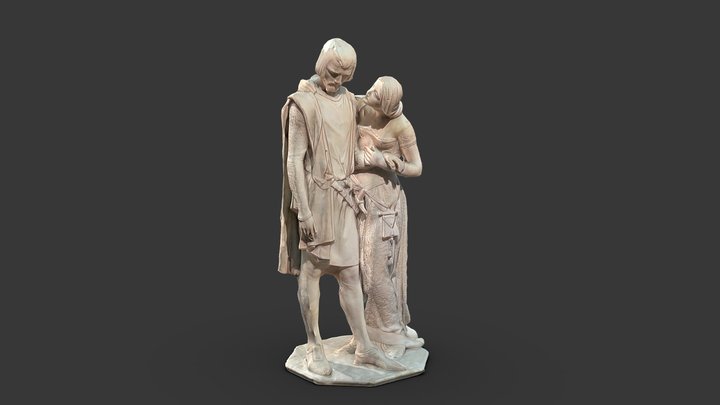 Pia de' Tolomei and Nello della Pietra – Free 3D Model STL