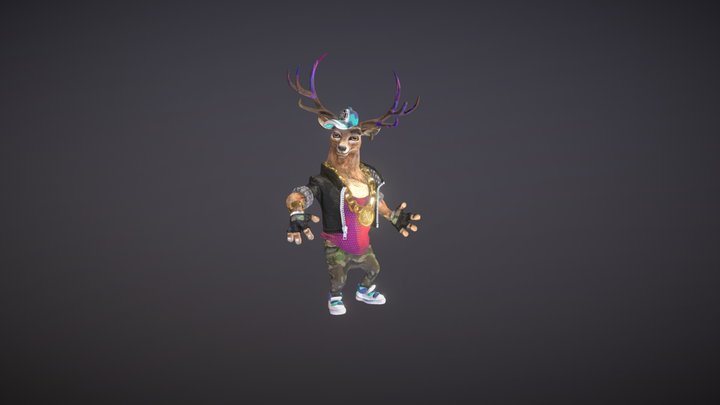 dancing deer 3D Model