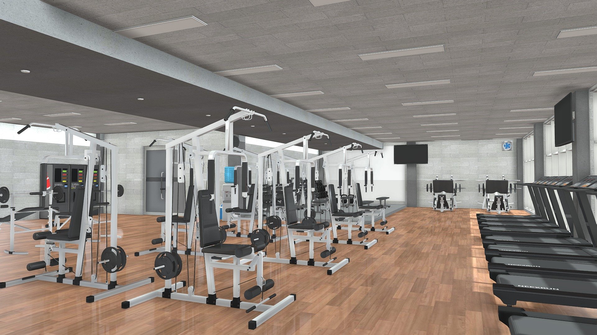 fitness center - Buy Royalty Free 3D model by snaptoongames [2b49253 ...
