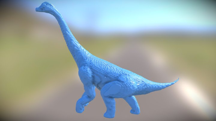 Lowpoly Brachiosaurus 3D Model