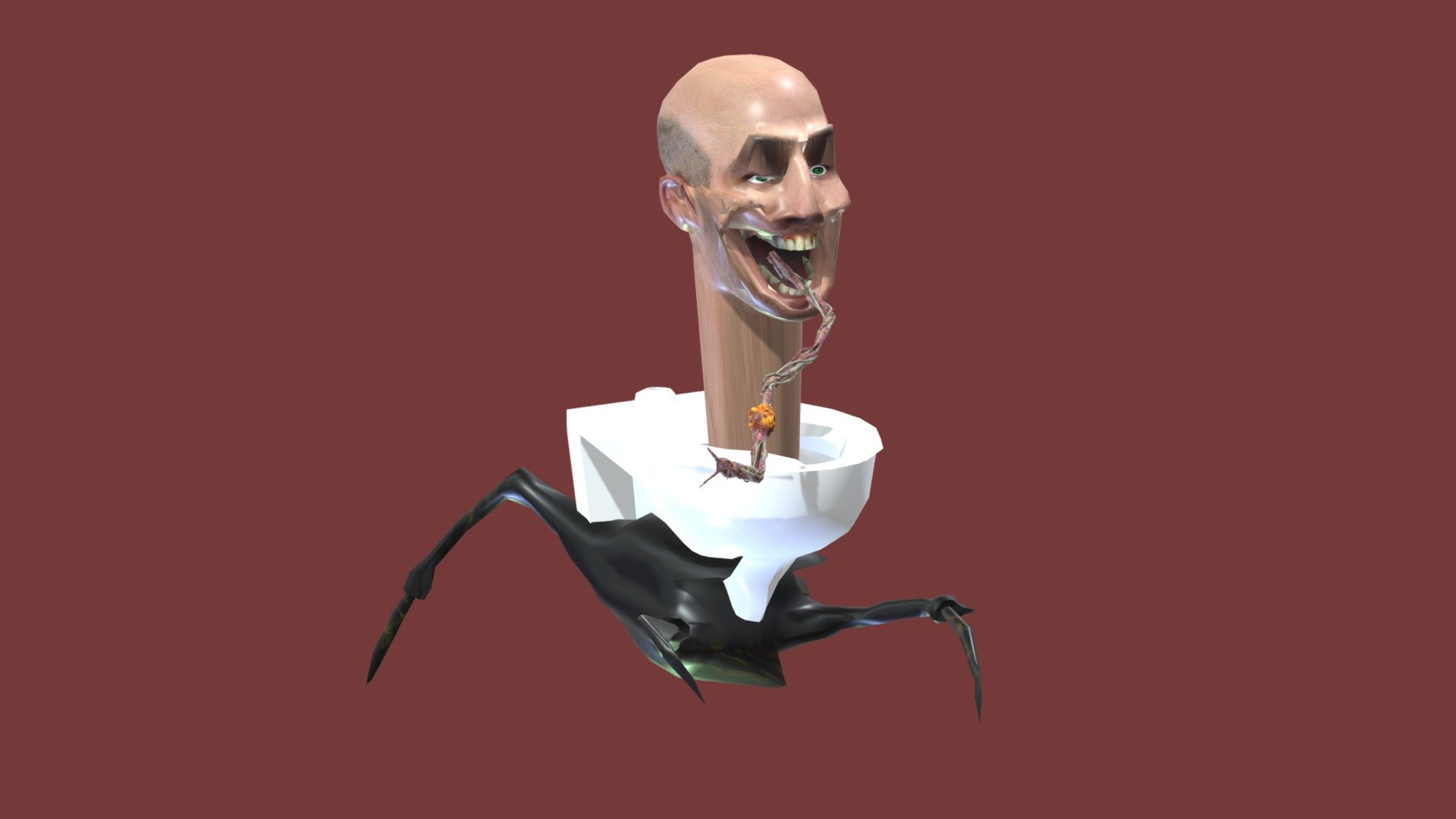 skibidi toilet parasite - Download Free 3D model by pamm (@daeboommmm)  [2b4a75e]