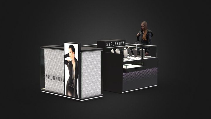 Торговый остров Sapunkova 3D Model
