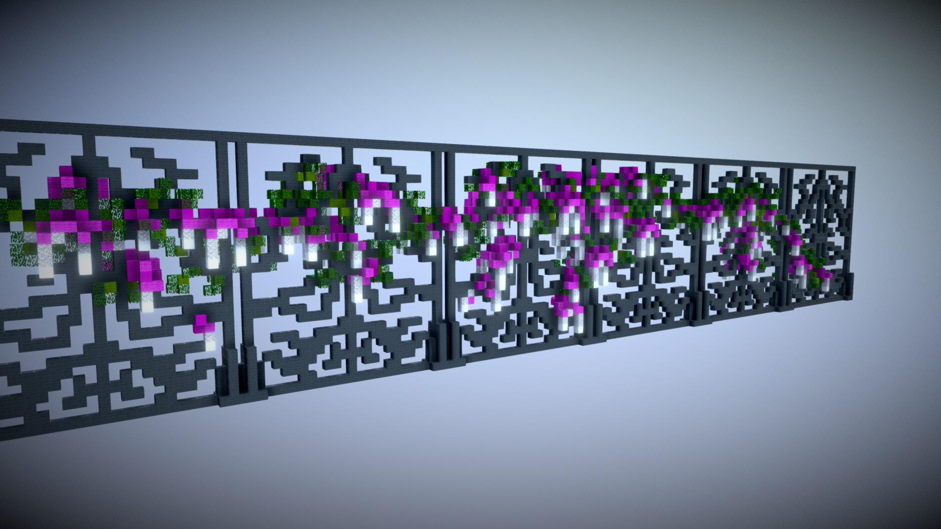 Fence with Flowers - 3D model by Plutouthere [2b4d12c] - Sketchfab
