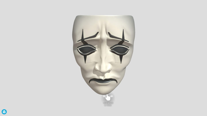 White Theatre Mask - MeshyAI vs SupaVoxel