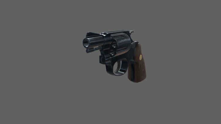 Snub Nose S&W 3D Model
