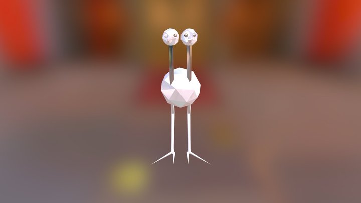 Doduo-low-poly-remake-3 3D Model