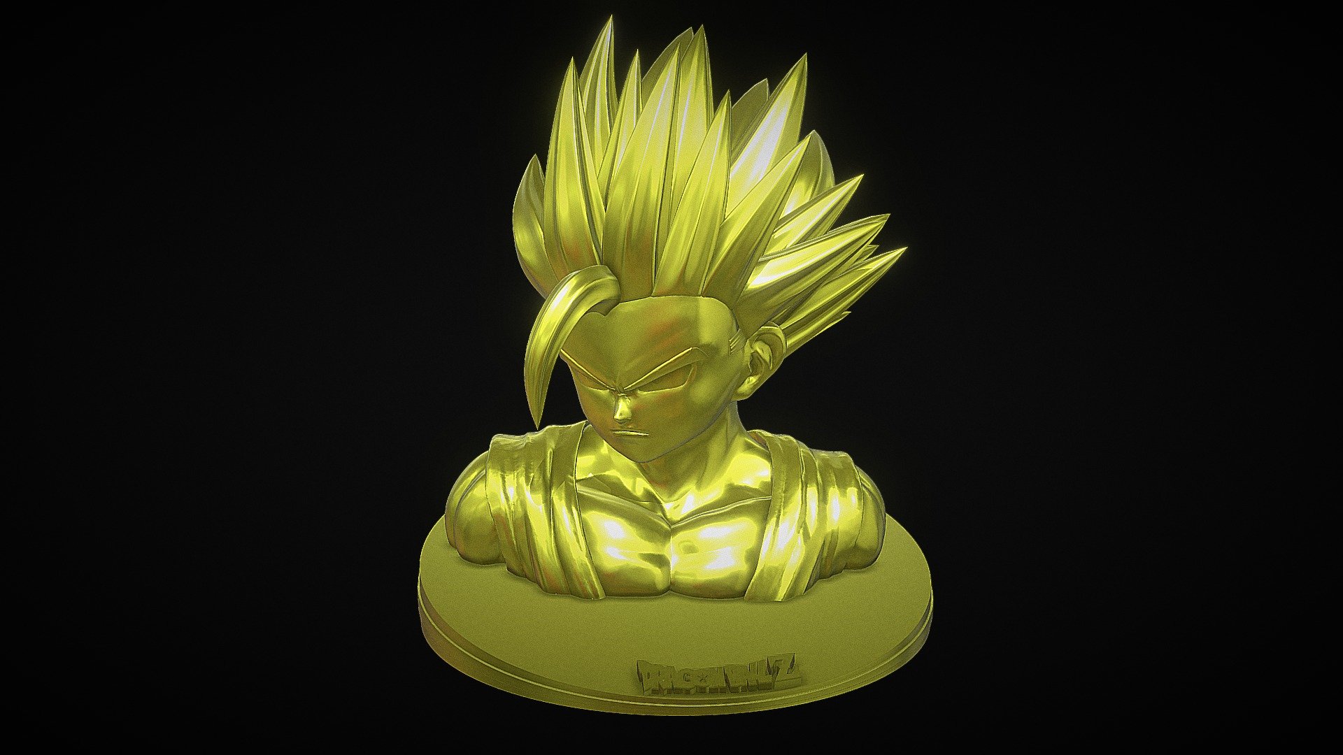 Gohan Ssj2 - Dragon Ball Z - Androides Saga 3D Print Model in Sculpture  3DExport