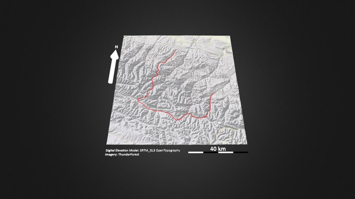 狼塔C+V_等高地图 – Gratis 3D-model STL