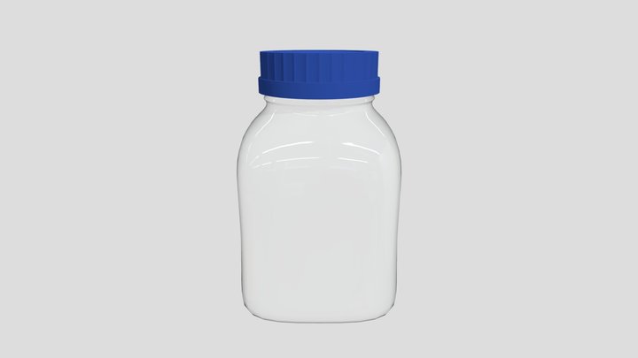 Glass bottle 3D Model