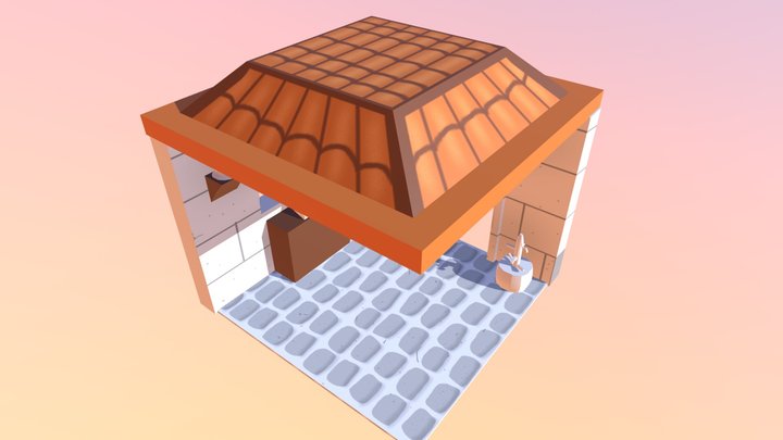 Wizard Room (With Roof and Floor) 3D Model