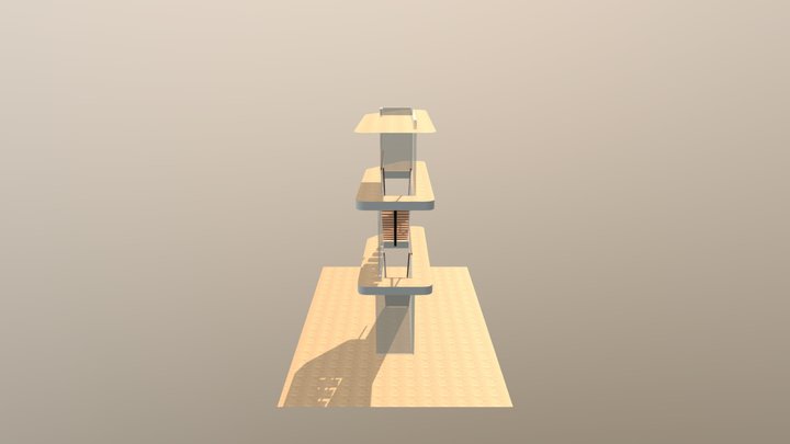 Nesbru stairs 3D Model