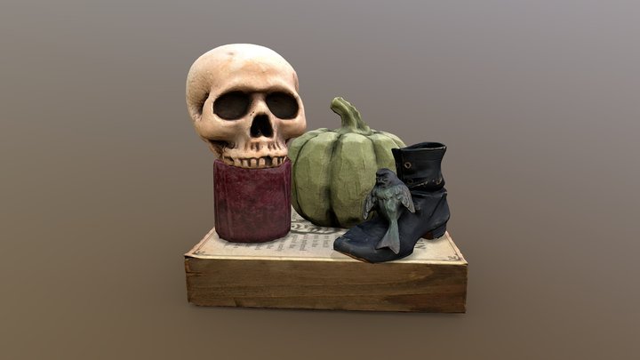 Spooky Diorama 3D Model