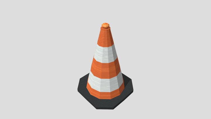 Traffic Cone (Clean) 3D Model