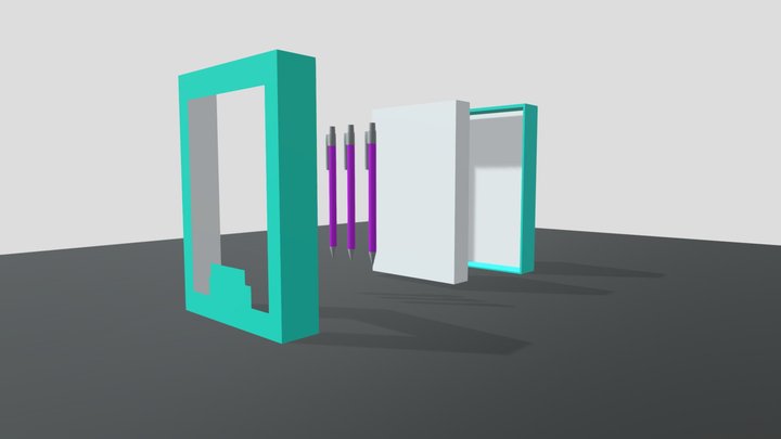 BoxOfPensAnimation 3D Model
