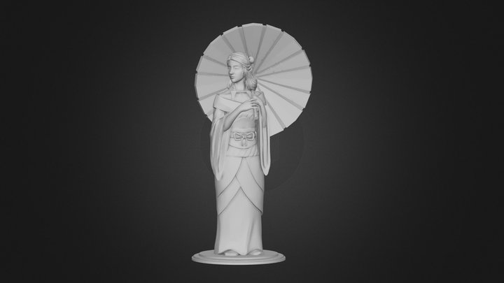 Tang Garden Lady 3D Model