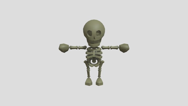 Wii - Super Mario Galaxy - Mario Bones 3D Model