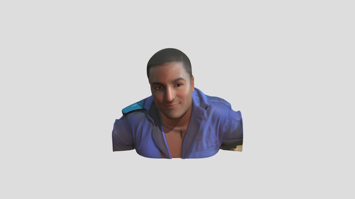blue shirt edition 3D Model